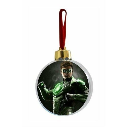 Новогодний ёлочный шар Зелёный фонарь, Green Lantern №8