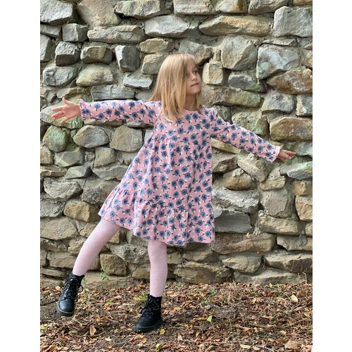 фото Платье, размер 122, розовый, белый maisara