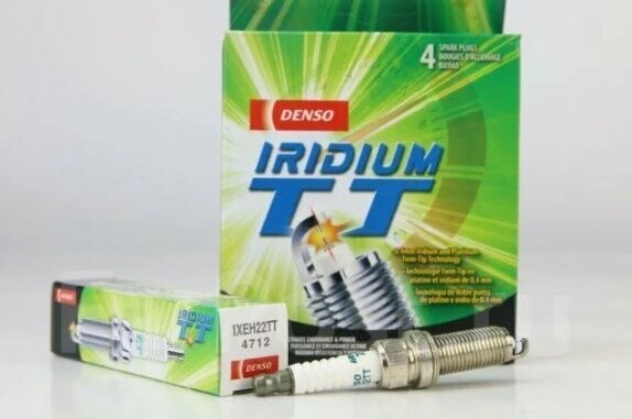 Комплект свечей зажигания Denso IXEH22TT "Iridium TT (4шт)