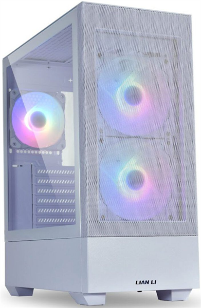 Корпус Lian-Li Lancool 205 Mesh White, Medium Case: ATX, Micro-ATX, Mini-ITX, 2xUSB 3.0, 2xAudio, Included Fans: 2x140mm ARGB PWM, 1x120mm ARGB PWM