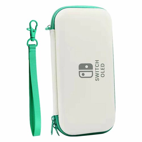 Защитный чехол для Nintendo Switch и Nintendo Switch OLED Белый с бирюзовым кейс чемодан nintendo switch red blue чехол сумка