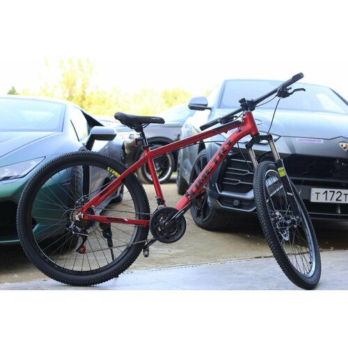 Велосипед на спицах Richiesto ТТ006 21s 275Алюминиевая рама 19 Спортивный мужскойженскийподростковый красный с черным 2380300₽