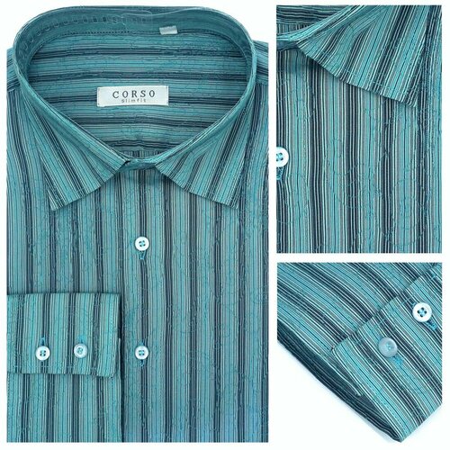 фото Рубашка corso, размер m, зеленый