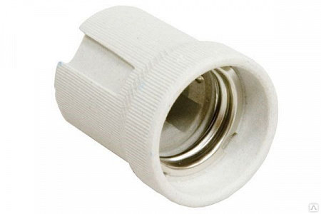 фото General lamp 474006 Патрон электрический GLH-E14-CER-H-W подвесной без кольца 1 шт.