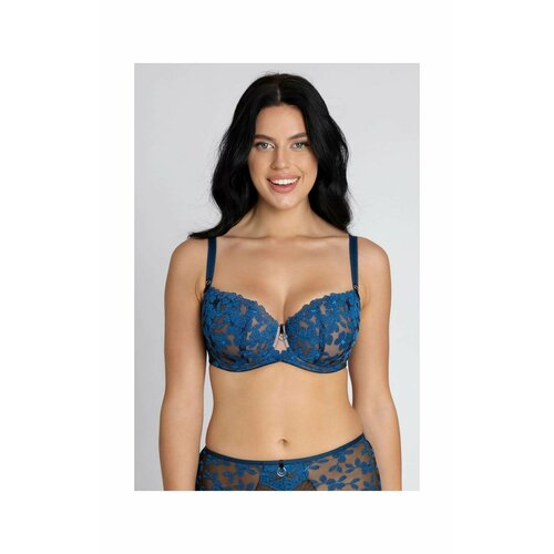 Бюстгальтер балконет  subtille, размер 75I, синий