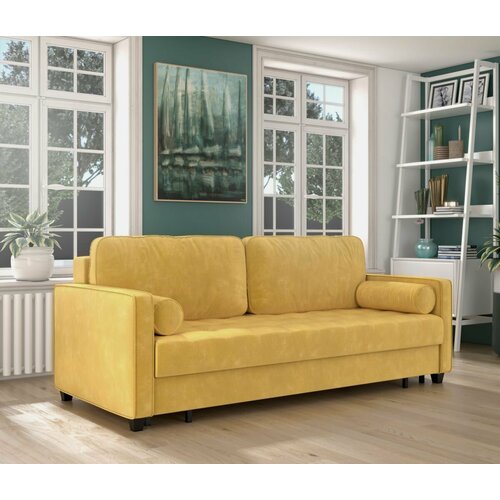 Диван прямой Шеффилд желтый