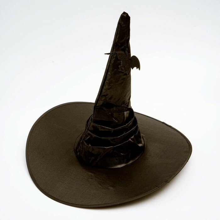 Карнавальная шляпа из пластика, р-р. 56-58, цвет чёрный