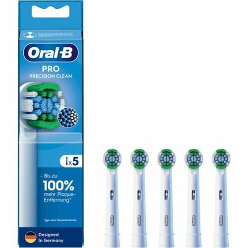 Насадки для зубной щетки Oral-B Pro Precision Clean, белые, 5 шт. электрическая зубная щетка oral b pro 100 precision clean