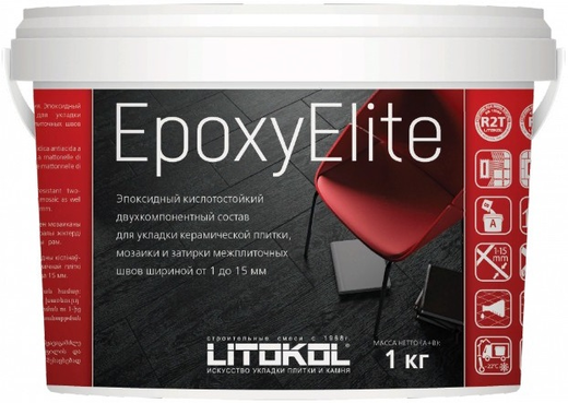 Затирка Litokol EpoxyElite, 1 кг, Е.07 черный кофе - фотография № 10