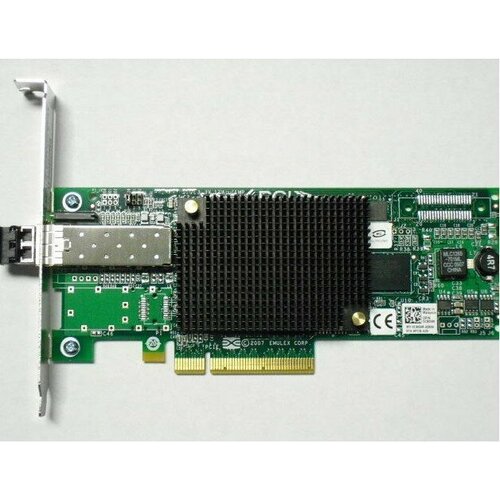 Сетевой адаптер LPE12000 Emulex 8Gb/s Fibre Channel PCI Express 2.0 Single Channel Host Bus Adapter адаптер главной шины lenovo emulex gen 6 fibre channel 16 гб с lp 01cv840