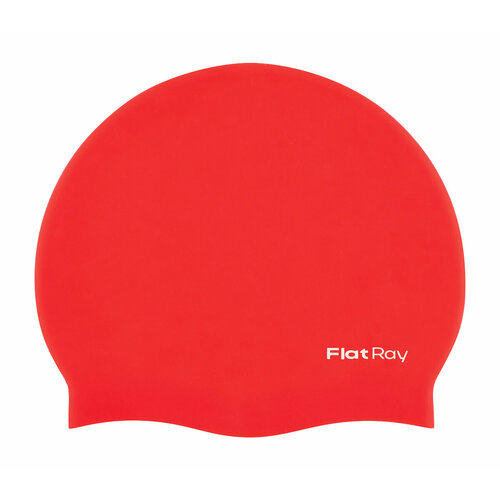фото Шапочка для павания силиконовая flat ray silicone swim cap (красный)