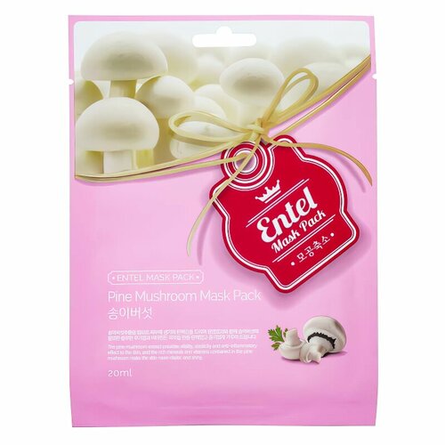 Маска для лица с грибным экстрактом Entel Pine Mushroom Mask Pack , 20мл