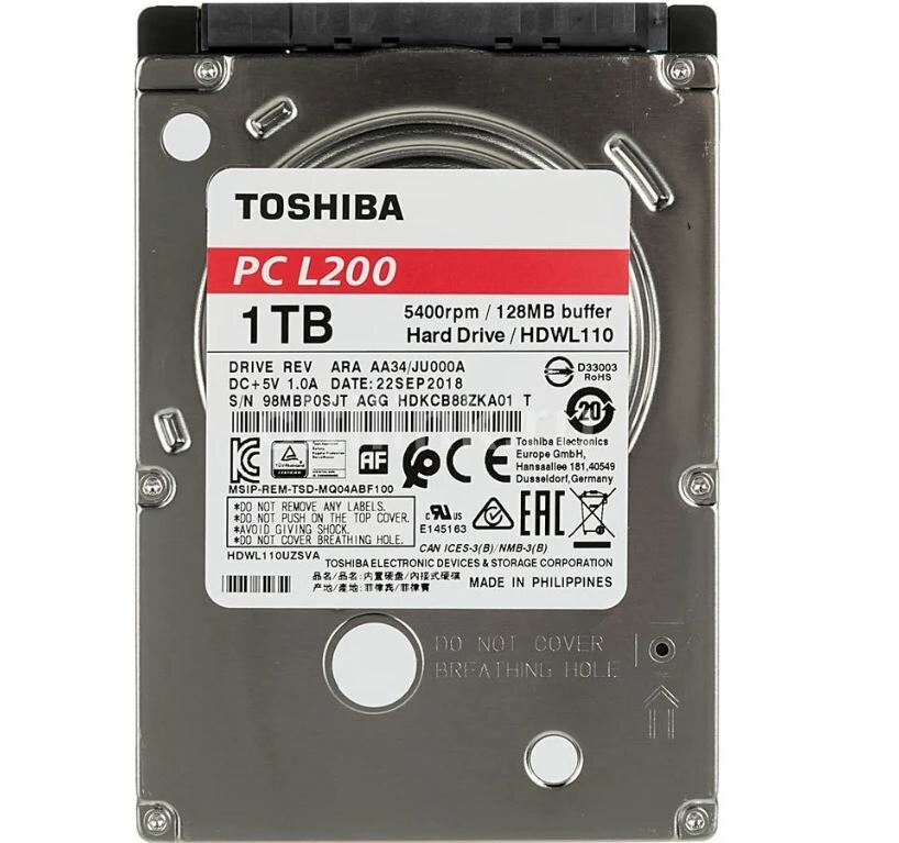 Жесткий диск Toshiba 1Tb (HDWL110UZSVA)