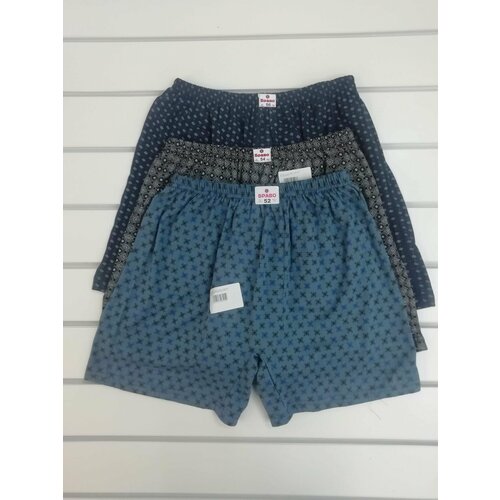 фото Трусы , размер 50, синий, серый, черный браво