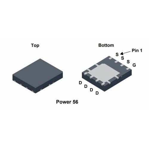 Микросхема FDMS86101 N-Channel MOSFET 100V 60A POWER56 новинка оригинальный моп транзистор stw75nf30 75nf30 или stw75nf20 75nf20 to 247 n channel 300v 60a