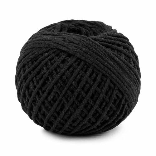 Шпагат хлопчатобумажный ШХ5 100 хлопок 15 мм 109 я 100 м черный 825₽