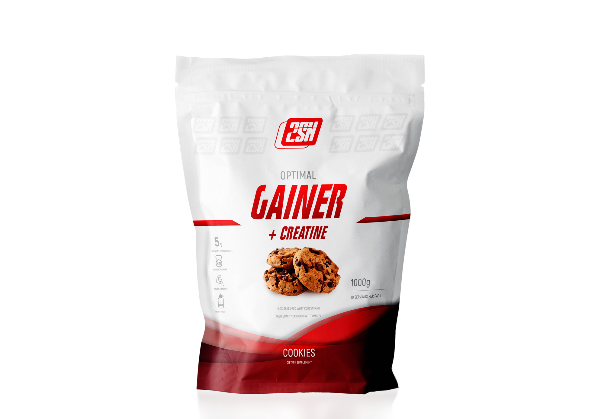 Гейнер + Креатин 2SN Печенье Gainer+Creatine 100% сывороточный белок 375 ккал на 100 грамм