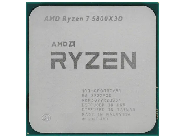 Процессор AMD Ryzen 7 5800X3D (3400MHz/AM4/L2+L3 102400Kb) 100-000000651 OEM