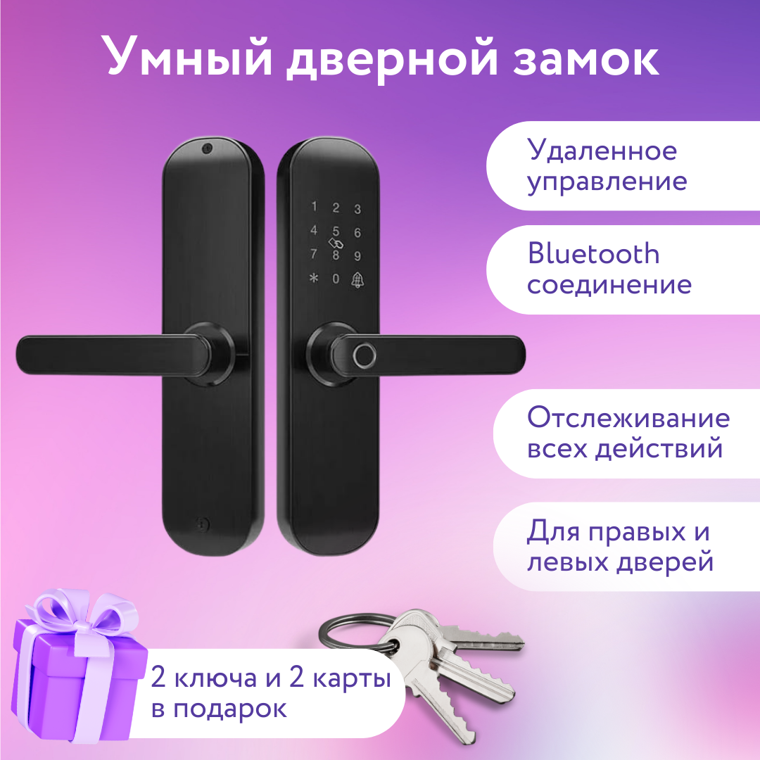 Электронный умный замок TTlock RoomSharing Standart Черный