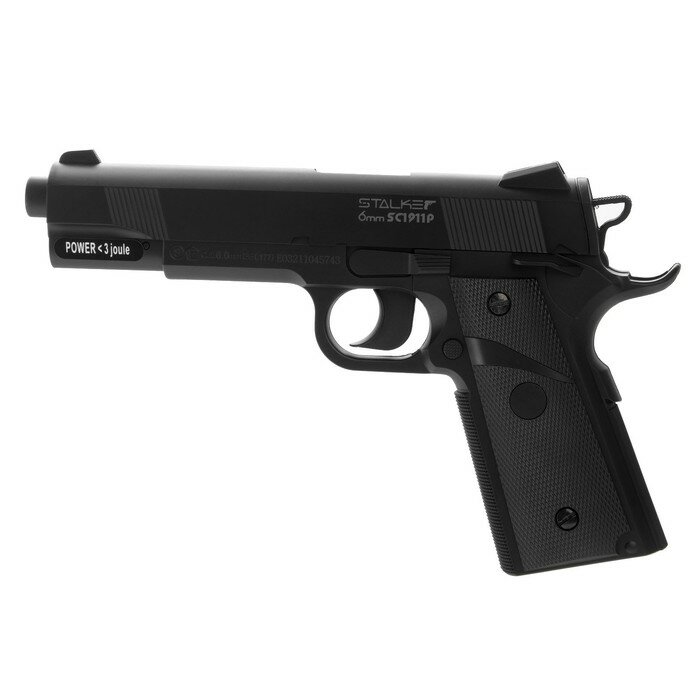 Stalker Пистолет страйкбольный "Stalker SC1911P" кал. 6 мм, пластиковый корпус, до 105 м/с