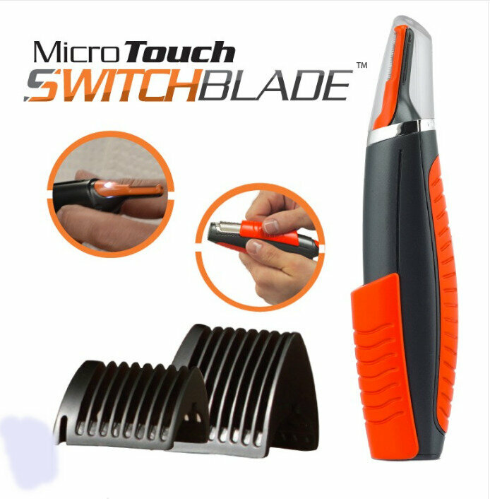 Триммер для стрижки волос на голове и лице универсальный Micro Touch SwitchBlade