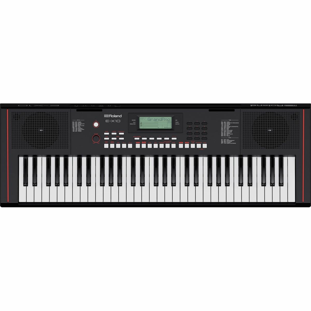 Roland E-X10 синтезатор с автоаккомпанементом, 61 клавиша, 64 полифония, 207 стилей, 610 тембров