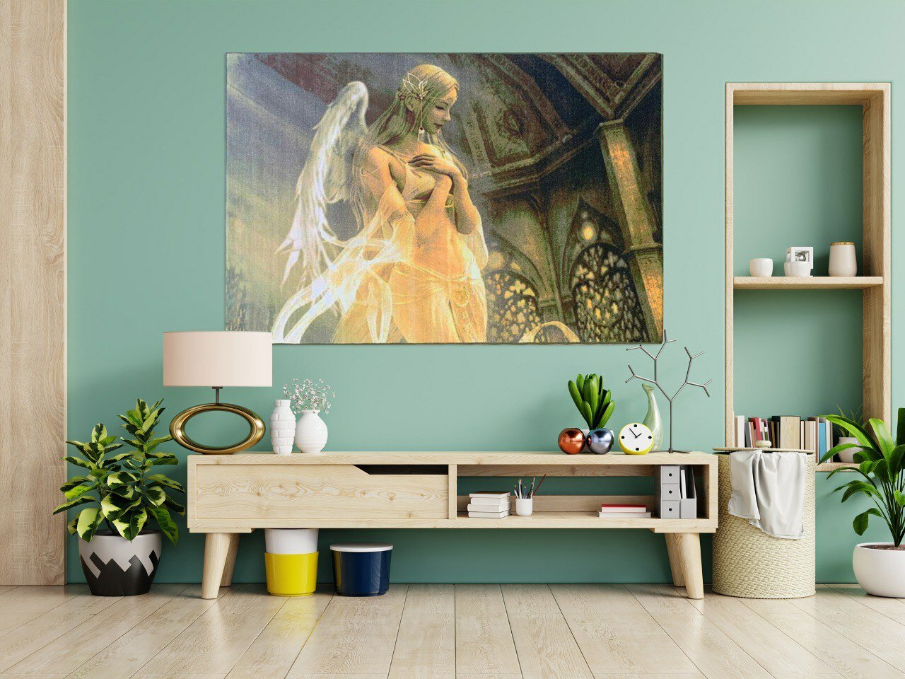 Ковер аниме на стену ангел Dream floor, ковер на стену 150х200 - фотография № 2