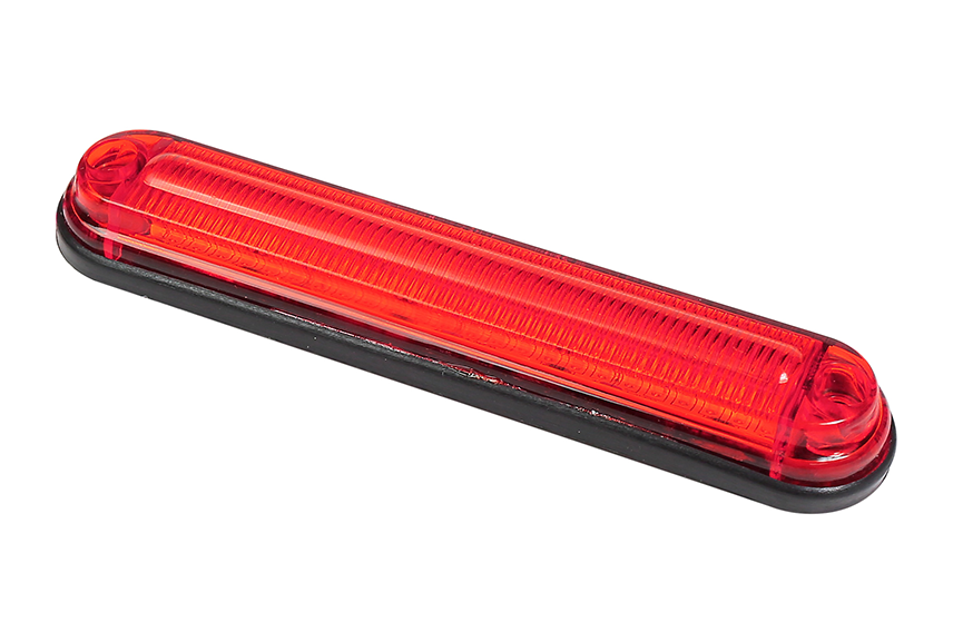 Габарит светодиодный 165 MINI 24 диода рифленый (Красный) 24В