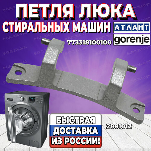 петля люка атлант малый 773318100100 Петля люка стиральной машины Atlant, Gorenje, Minsk (Атлант, Горение, Минск) 773318100100 (2801012)