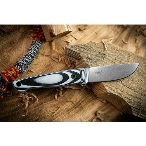 нож с фиксированным клинком nikki stonewash сталь d2 nikki g10 d2 sw Туристический нож Nikki AUS-8 StoneWash G10