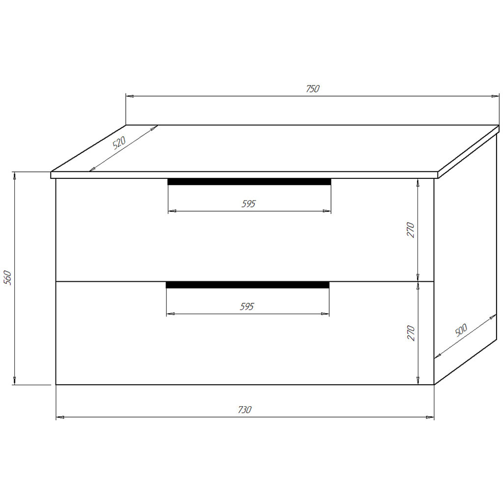 Тумба мебельная без раковины Azario Gris CS00080424 - фотография № 2