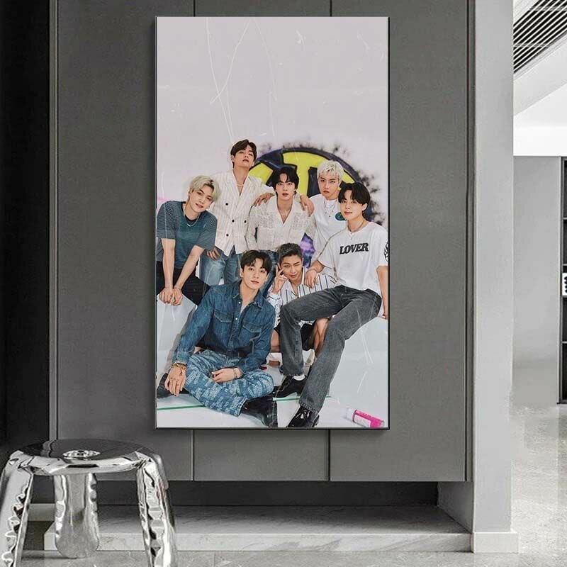 Картина на стену корейская группа BTS для интерьера BTS_16_40x70