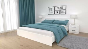Двуспальная кровать Ронда (Бассо) КР-160 дизайн 4