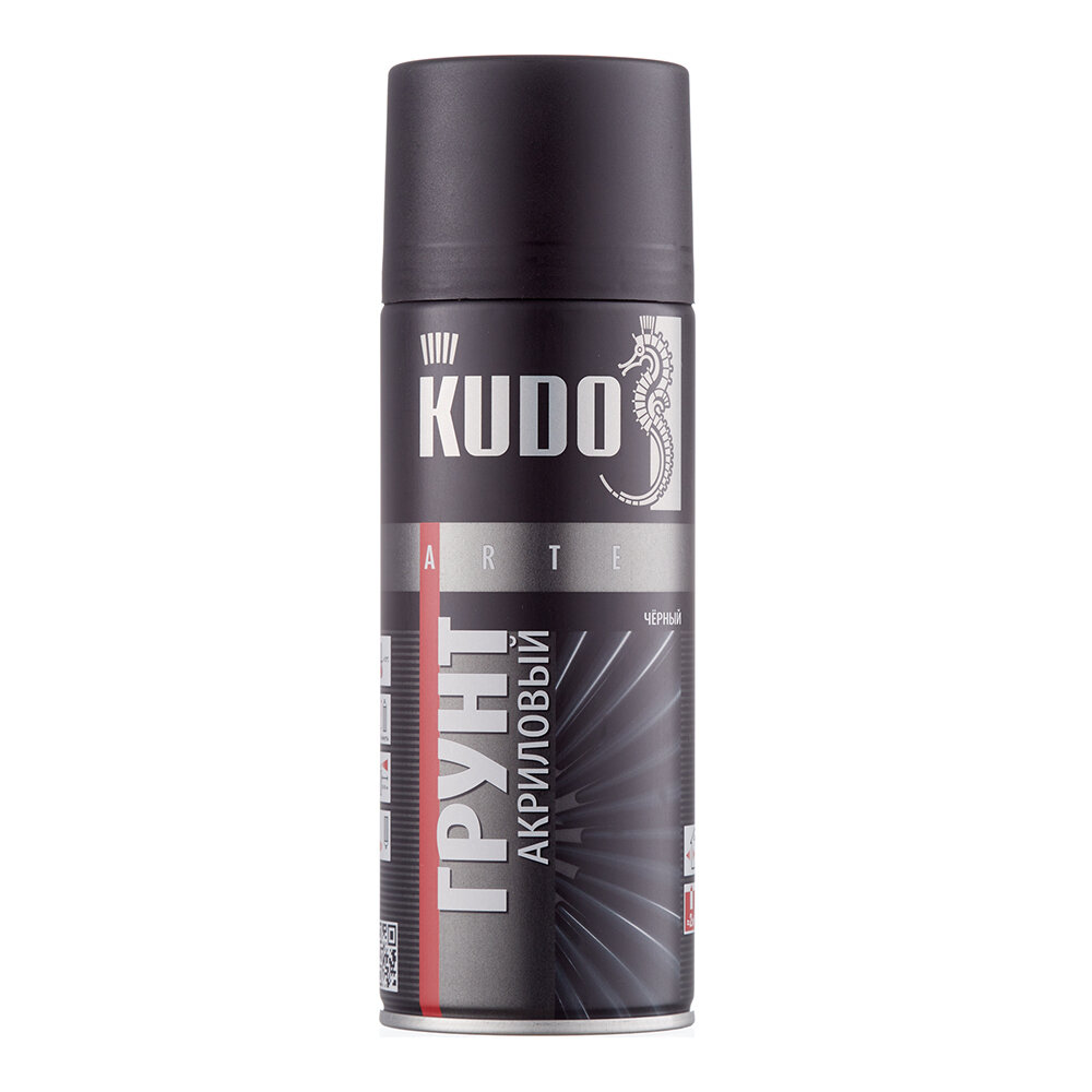 фото Грунт аэрозольный Kudo Arte черный 520 мл