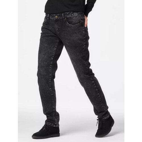 фото Джинсы бойфренды krapiva, размер 32, черный