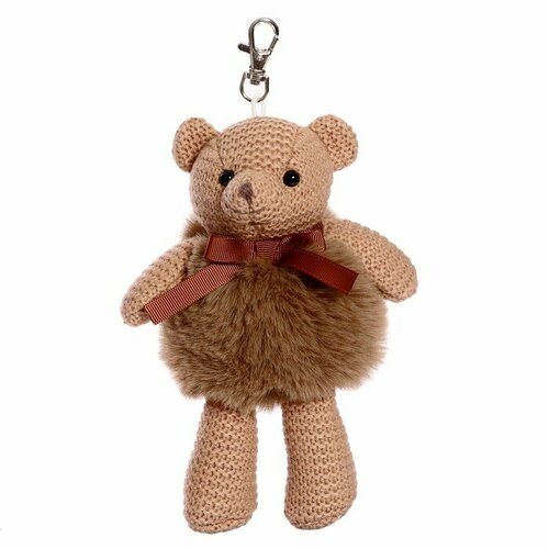 Мягкая игрушка Мишка-малыш вязаный цвет коричневый 17 см 1507₽
