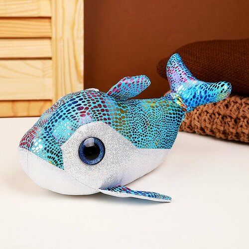 игрушки для ванны огонек игрушка дельфинчик Мягкая игрушка «Дельфинчик», 23 см, цвет синий