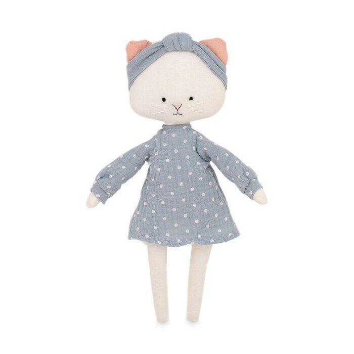 Мягкая игрушка «Кошечка Кристи в голубом платье» 30 см