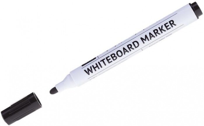 Спейс 228780 Маркер для белых досок черный, пулевидный, 2,5мм спейс