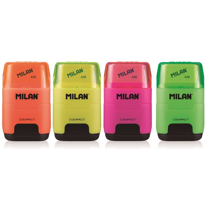 Milan Ластик -точилка Milan Compact Fluo, цв в асс 4719116