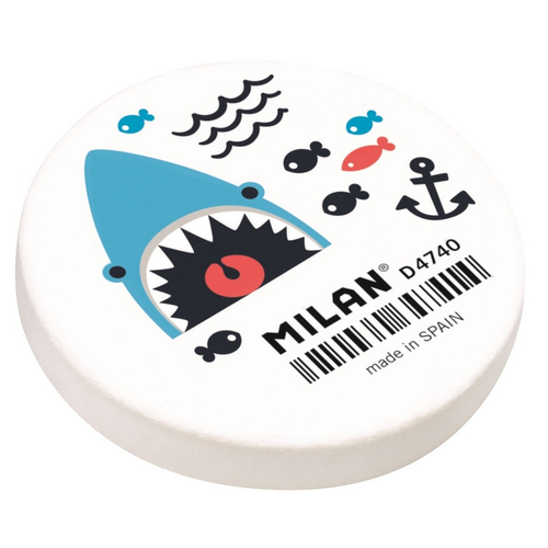 Ластик Milan Ластик каучуковый Milan Акула PNMD4740 размер 4,7x4,7x0,8 см, в асс-те ластик milan ластик каучуковый milan акула pnmd4740 размер 4 7x4 7x0 8 см в асс те
