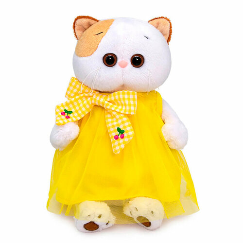 Кошка Ли-Ли в желтом платье с бантом мягкая игрушка ли ли в желтом платье с бантом 24 см