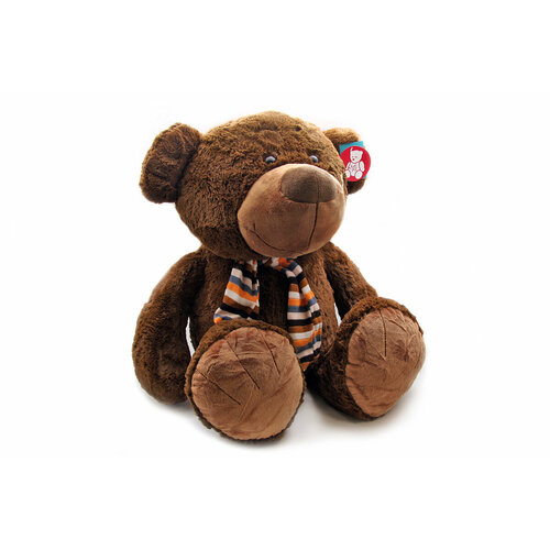 фото Мягкая игрушка magic bear toys шарфе цвет коричневый 80 см