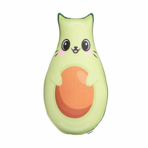 Мягкая игрушка-антистресс «Авокадо-кот», 30 см мягкая игрушка авокадо желтый 30 см