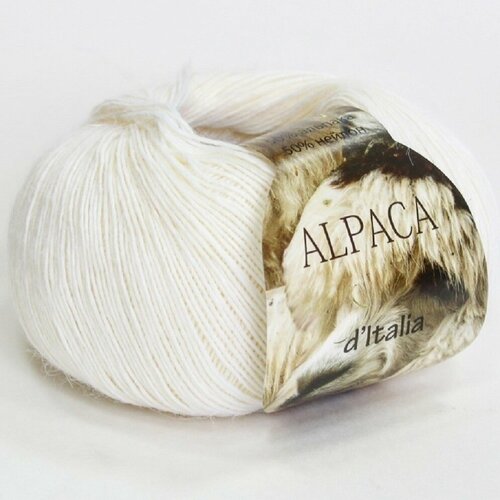 Пряжа Seam Alpaca de Italia 02 Сеам Альпака де Италия, 50% альпака 50% нейлон, 50 г, 300 м, 1 моток.