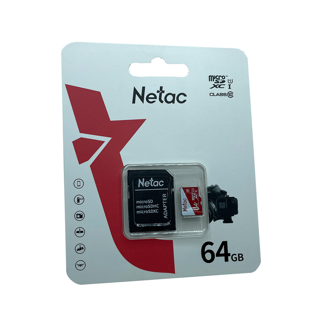 Карта памяти 8GB Netac microSDHC (без SD адаптера) 80MB/s - фото №10