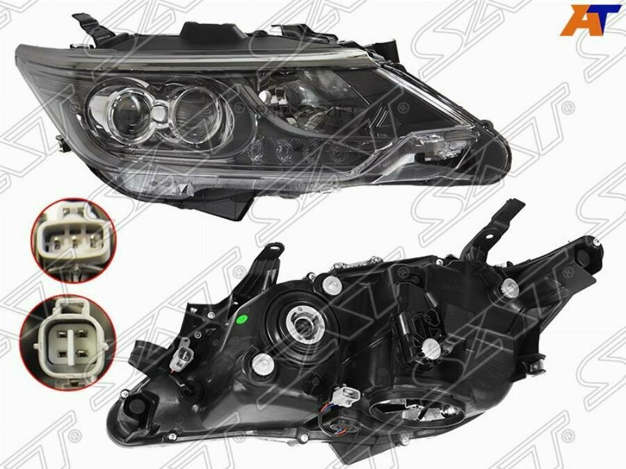 Фара Toyota Camry Europe/Russia (XV50) 17-18 (Справа/ LED/Галоген/ ДХО/ С электрокорректором) SAT ST-112-1145RD-EM | цена за 1 шт