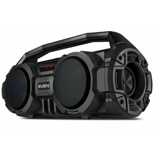 SVEN PS-415 черный акустическая система 20 мощность 2x6 Вт RMS Bluetooth FM USB microSD LED-дисплей встроенный аккумулятор 792000₽
