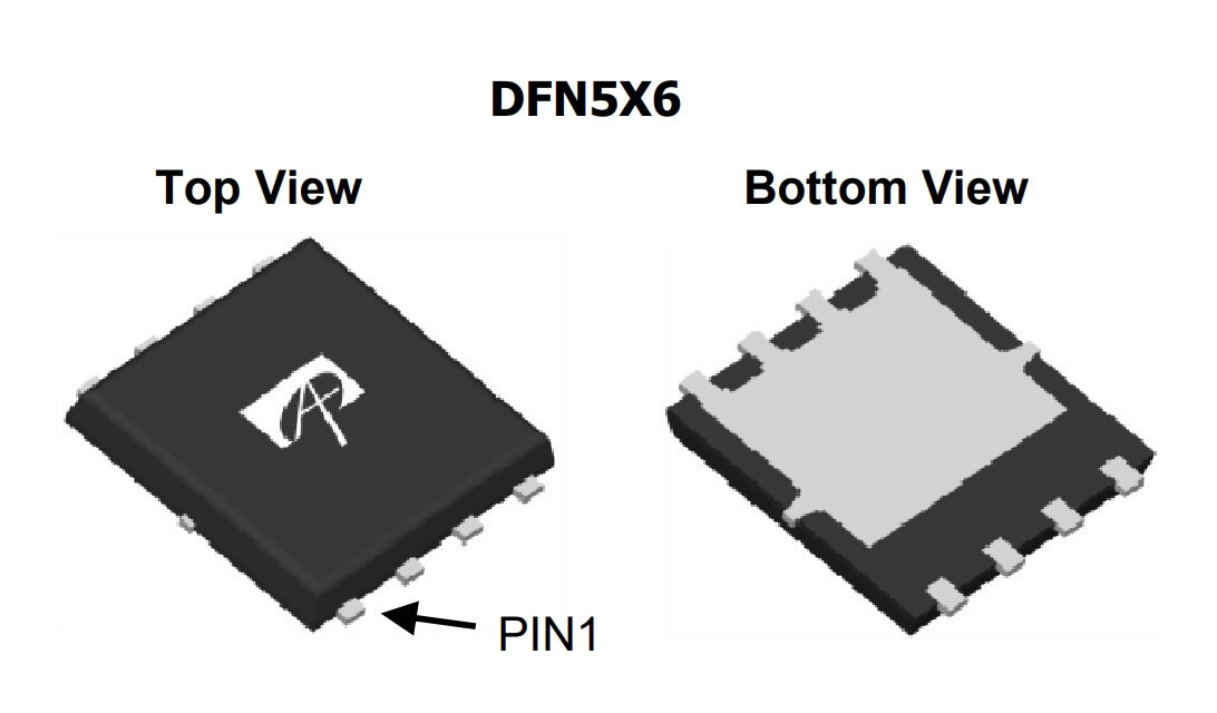 Микросхема AON6752 N-Channel MOSFET 30V 85A DFN5x6