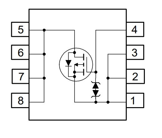 Микросхема FDS4435BZ P-Channel MOSFET 30V 8.8A SO-8 — фото 2
